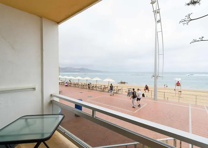 公寓 Marsin Playa Terrace Sea Front View 大加那利岛拉斯帕尔马斯